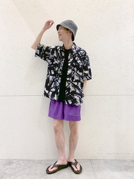 「NUMERALS（ヌメラルズ）のアイテム（パンツ）」を使った、中村/niko and ... mozoさん（メンズ・170cm）の春コーディネート