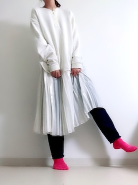 「bulle de savon（ビュルデサボン）のアイテム（ソックス/靴下）」を使った、ai...xxxさん（レディース・167cm）の夏コーディネート