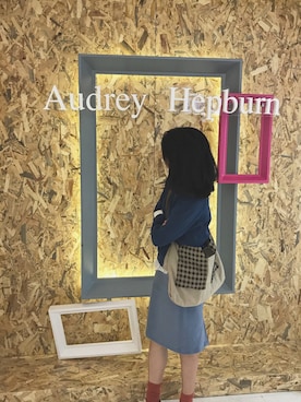 「blue」｜「アイテム（バックパック/リュック）」を使った、差点胆さん（レディース・158cm）の冬コーディネート