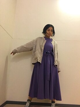 紫ワンピース の人気ファッションコーディネート Wear