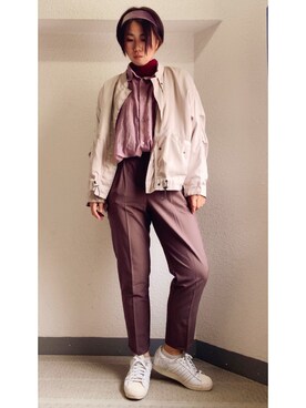 大月 梓さん（レディース・164cm）の秋コーディネート