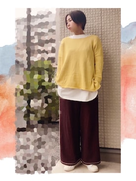 大月 梓さん（レディース・164cm）の秋コーディネート