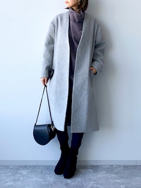 「mysty woman（ミスティウーマン）のアイテム（その他アウター）」を使った、ｍｉｙｕさん（レディース・161cm）の秋コーディネート