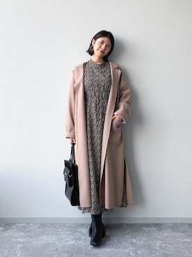 「mysty woman（ミスティウーマン）のアイテム（その他アウター）」を使った、ｍｉｙｕさん（レディース・161cm）の秋コーディネート