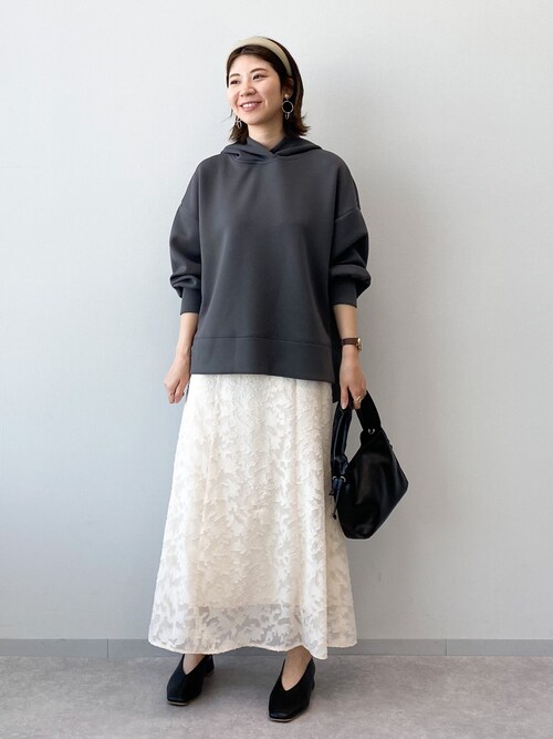 ｍｉｙｕ ミスティウーマン事業部 Mysty Womanのパーカーを使ったコーディネート Wear