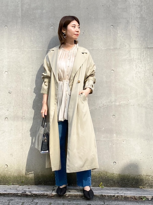 ｍｉｙｕ ミスティウーマン事業部 Mysty Womanのトレンチコートを使ったコーディネート Wear