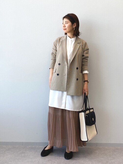 Mysty Woman 本部ｍｉｙｕさんのテーラードジャケットを使ったコーディネート Zozotown