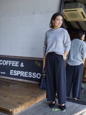 「アイテム（ヘアバンド）」を使った、DONOBAN OFFICIALさん（レディース・165cm）の冬コーディネート