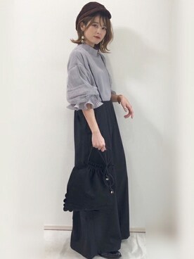「DONOBAN（ドノバン）のアイテム（ショルダーバッグ）」を使った、DONOBAN OFFICIALさん（レディース・153cm）の冬コーディネート