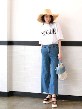 「DONOBAN（ドノバン）のアイテム」を使った、DONOBAN OFFICIALさん（レディース・165cm）の春コーディネート