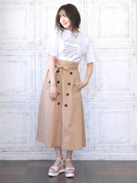 「DONOBAN（ドノバン）のアイテム」を使った、DONOBAN OFFICIALさん（レディース・165cm）の春コーディネート