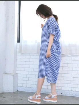 「DONOBAN（ドノバン）のアイテム（サンダル）」を使った、DONOBAN OFFICIALさん（レディース・165cm）の夏コーディネート