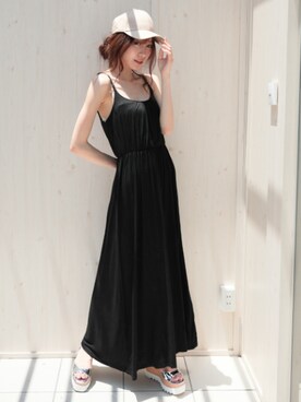 「DONOBAN（ドノバン）のアイテム（サンダル）」を使った、DONOBAN OFFICIALさん（レディース・165cm）の夏コーディネート