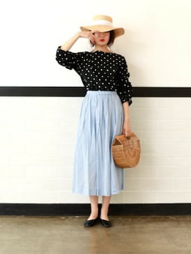 「DONOBAN（ドノバン）のアイテム」を使った、DONOBAN OFFICIALさん（レディース・165cm）の夏コーディネート