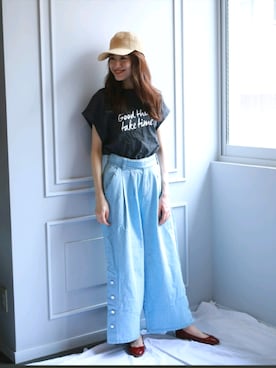 「DONOBAN（ドノバン）のアイテム」を使った、DONOBAN OFFICIALさん（レディース・165cm）の夏コーディネート