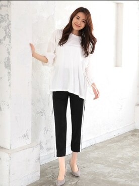 「DONOBAN（ドノバン）のアイテム（パンプス）」を使った、DONOBAN OFFICIALさん（レディース・165cm）の秋コーディネート