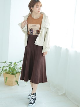 「DONOBAN（ドノバン）のアイテム」を使った、DONOBAN OFFICIALさん（レディース・165cm）の秋コーディネート