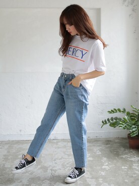 「DONOBAN（ドノバン）のアイテム」を使った、DONOBAN OFFICIALさん（レディース・165cm）の春コーディネート