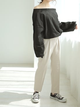 「DONOBAN（ドノバン）のアイテム」を使った、DONOBAN OFFICIALさん（レディース・164cm）の春コーディネート