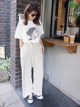 「DONOBAN（ドノバン）のアイテム」を使った、DONOBAN OFFICIALさん（レディース・165cm）の春コーディネート