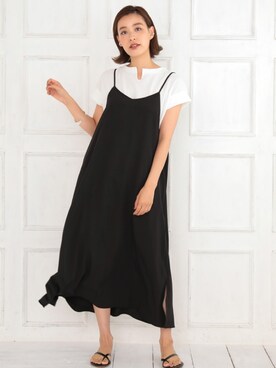 「アイテム（ビーチサンダル）」を使った、DONOBAN OFFICIALさん（レディース・165cm）の夏コーディネート