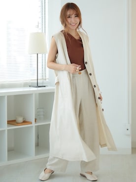 「DONOBAN（ドノバン）のアイテム（パンプス）」を使った、DONOBAN OFFICIALさん（レディース・165cm）の夏コーディネート