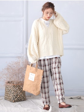 「DONOBAN（ドノバン）のアイテム」を使った、DONOBAN OFFICIALさん（レディース・165cm）の秋コーディネート