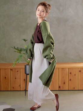 「DONOBAN（ドノバン）の【ブラック系その他/ZOZO限定カラー】フラット足袋パンプス（パンプス）」を使った、DONOBAN OFFICIALさん（レディース・165cm）の秋コーディネート