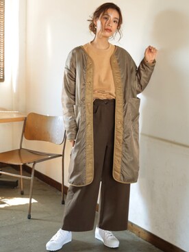 「DONOBAN（ドノバン）のアイテム（その他アウター）」を使った、DONOBAN OFFICIALさん（レディース・165cm）の秋コーディネート