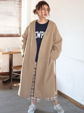 「DONOBAN（ドノバン）のアイテム（その他アウター）」を使った、DONOBAN OFFICIALさん（レディース・165cm）の秋コーディネート