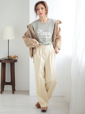 「DONOBAN（ドノバン）のアイテム（パンプス）」を使った、DONOBAN OFFICIALさん（レディース・165cm）の春コーディネート