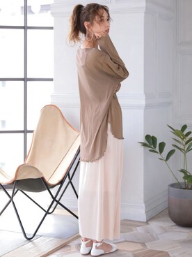 「DONOBAN（ドノバン）のアイテム（ピアス（両耳用））」を使った、DONOBAN OFFICIALさん（レディース・165cm）の夏コーディネート