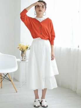 「DONOBAN（ドノバン）のアイテム（ピアス（両耳用））」を使った、DONOBAN OFFICIALさん（レディース・165cm）の夏コーディネート