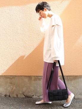 「DONOBAN（ドノバン）のアイテム（パンプス）」を使った、DONOBAN OFFICIALさん（レディース・165cm）の春コーディネート