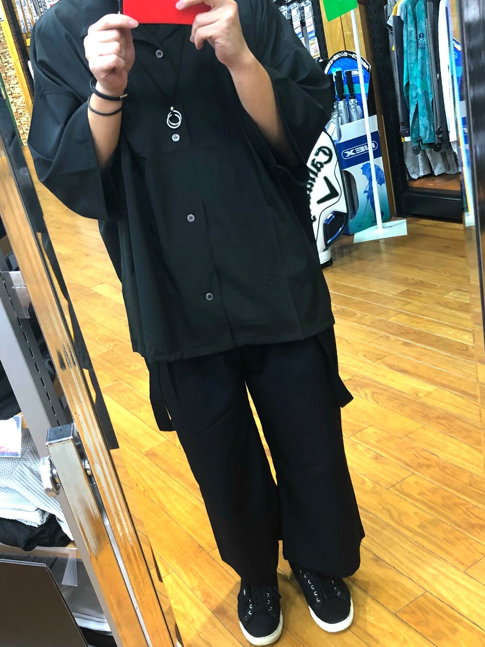 「FREEのアイテム（ジャケット/アウター、ブラック系）」を使った、R君さん（メンズ・167cm）の夏コーディネートの1枚目の写真