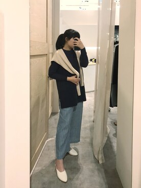 「blue」｜「アイテム（その他シューズ）」を使った、SPさん（レディース・163cm）の春コーディネート