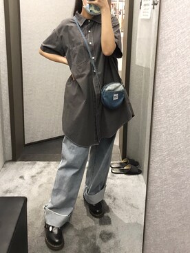 「oversize」｜「アイテム（その他シューズ）」を使った、SPさん（レディース・163cm）の夏コーディネート