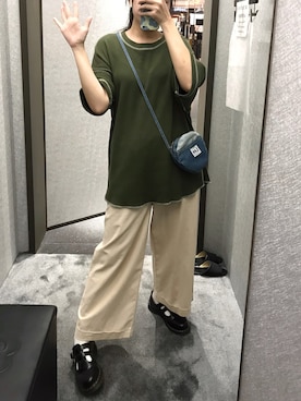 「oversize」｜「アイテム（その他シューズ）」を使った、SPさん（レディース・163cm）の夏コーディネート