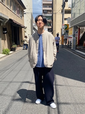 「Graphpaper（グラフペーパー）のアイテム」を使った、Tatsuyaさん（メンズ・168cm）の春コーディネート