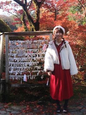 「one after another NICE CLAUP（ワンアフターアナザーナイスクラップ）のアイテム（ブルゾン）」を使った、Naochanさん（レディース・160cm）の秋コーディネート