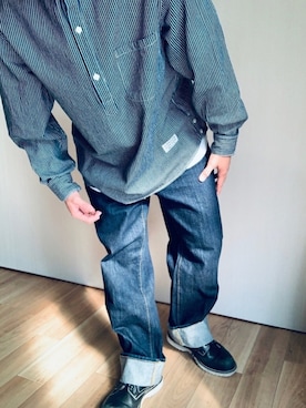 「CANTON（キャントン）のアイテム」を使った、D（＾_＾）さん（メンズ・158cm）の冬コーディネート