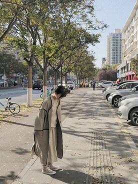 「kastane_ootd」｜「アイテム（その他アウター）」を使った、宇宙刑警小狗さん（レディース・158cm）の秋コーディネート