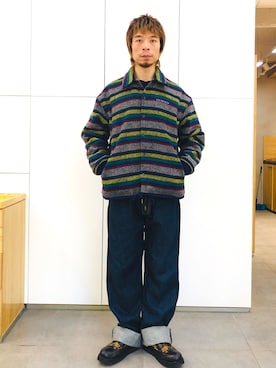 「PROHIBIT（プロヒビット）のアイテム」を使った、Ansonさん（メンズ・178cm）の冬コーディネート
