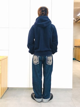 「PROHIBIT（プロヒビット）のアイテム」を使った、Ansonさん（メンズ・178cm）の冬コーディネート