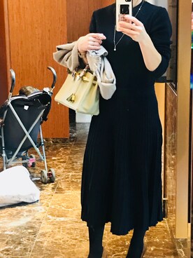 Hashimoto Erikaさん（レディース・154cm）の冬コーディネート