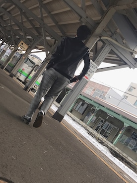 「リドム」｜「アイテム（モカシン/デッキシューズ）」を使った、かいとさん（メンズ・170cm）の春コーディネート