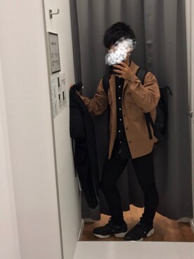 「LIDNM（リドム）のアイテム（ノーカラージャケット）」を使った、かいとさん（メンズ・160cm）の春コーディネート