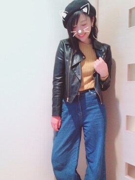 riekoさん（レディース・158cm）の秋コーディネート