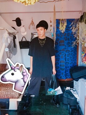 「roomboy」｜Room Boy Evanさん（メンズ・174cm）の夏コーディネート
