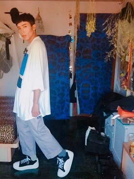 「roomboy」｜Room Boy Evanさん（メンズ・174cm）の夏コーディネート
